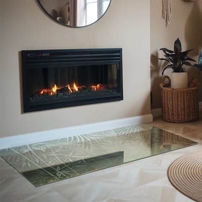 Coloray Vloerplaat Houtkachel - Vloerplaat voor Houtkachel - 140 cm x 70 cm - Vloerplaat Open Haard - Groente Vloerplaat Kachel - Verwarmingsaccessoires - Plaat voor Onder Kachel - Kachel Vloerplaat - Vloerplaat Voor Kachel