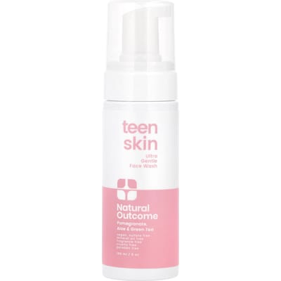 Natural Outcome, TeenSkin, Nettoyant Visage Ultra Doux, 5 oz (150 ml) white