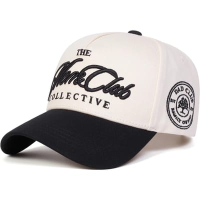 Unisex The Mare Club Collective Borduur Baseballpetten Lente Herfst Buiten Verstelbaar Casual Petten Zonbescherming Pet Sportpet white
