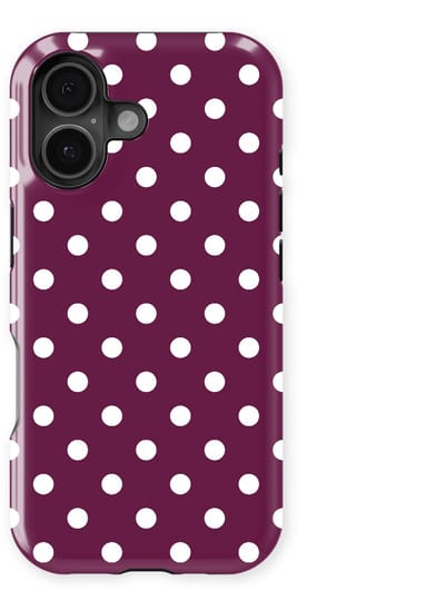 Polka Dots Hoesje geschikt voor iPhone 17 | Geschikt Voor Mag | Stippen Design Backcover geschikt voor iPhone 17 Purple Pop