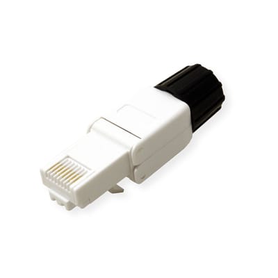 ROLINE veldmontage RJ-45 connector Cat.6A (Klasse EA), UTP, wit