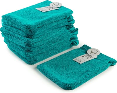 ARTG® DeLuxe - Washandjes - 700 grams kwaliteit - 16 x 21 cm - Petrol Blauw - Deep Blue - SET van 10 stuks