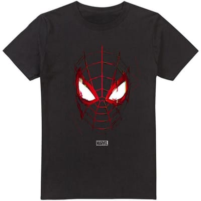 Spider-Man - Disney T-shirt - Glitched Mask - S tot XXL - zwart