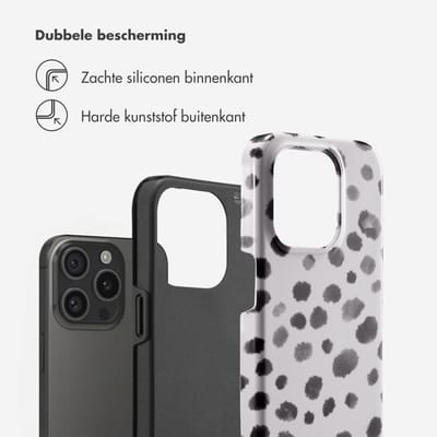 Selencia Hoesje - Geschikt voor Apple iPhone 15 Pro - Backcover - Trendy Leopard
