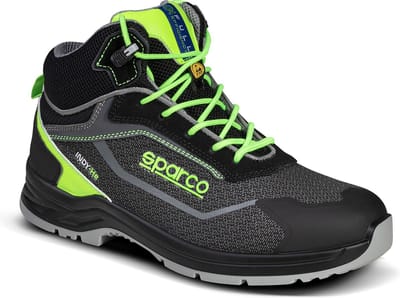 Sparco Werkschoenen S3S - Indy-HE Ranger - Zwart/Groen — black — Maat 35