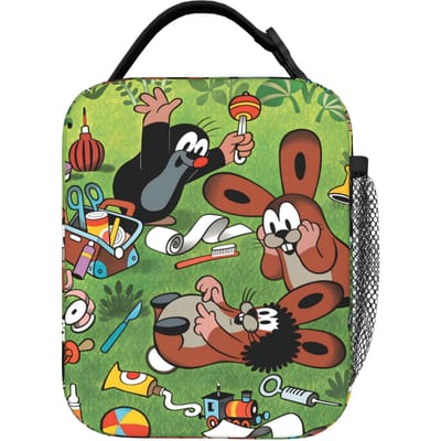 Tsjechische Cartoon Krtek Mol Lunchtas Casual Lunchbox School Draagbaar Thermische Lunchtassen Voor Kind Oxford Grafische Koeltas as picture