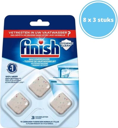 Finish Vaatwasmachine Reiniger - Citroen - 250 ml - 2 stuks - Voordeelverpakking