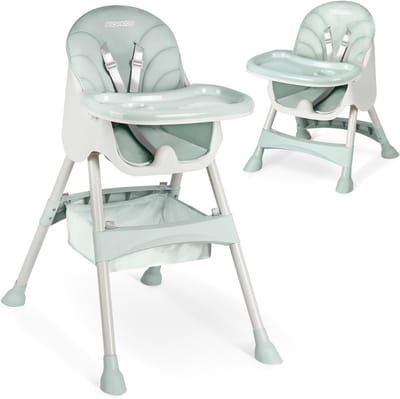 Thuys – Kinder Eetstoel – Baby – Kinderstoel Baby – 60 x 83 x 110 – Lichtgrijs
