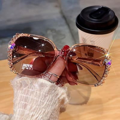 Gepolariseerde UV-bescherming Lichtgewicht Comfortabel Duurzaam Hoge Kwaliteit Retro Stijlvol Oversized Dames Zonnebril -