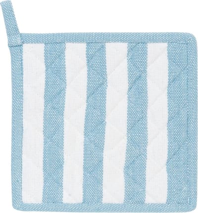 Pannenlap | 20*20 cm | Blauw | 100% Katoen | vierkant | schelpen | Clayre & Eef | SES45BL