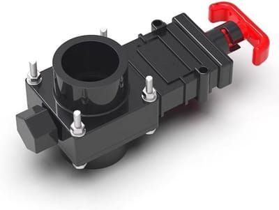 RV Rioolventiel - Afsluitklep Camper - Afvalwater Afvoeren - Lekvrije Dop - 50 mm - Zwart