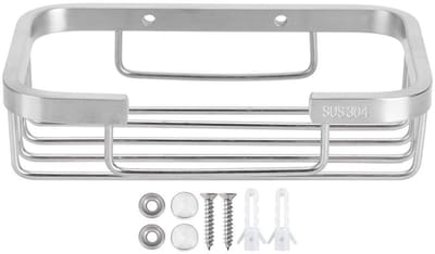 Dailygoods- Zeepdispenser Wandmontage - Roestvrij Staal - Modern Design - 150 x 95 x 40 mm - Inclusief Bevestigingsmaterialen - Schokbestendig - Zeeprek