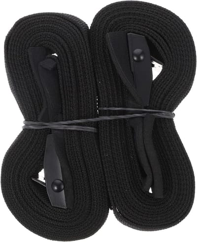 Spanbanden Set - Bevestigingsriemen - Bagage Vervoeren - Met Haak - 300 cm - Zwart
