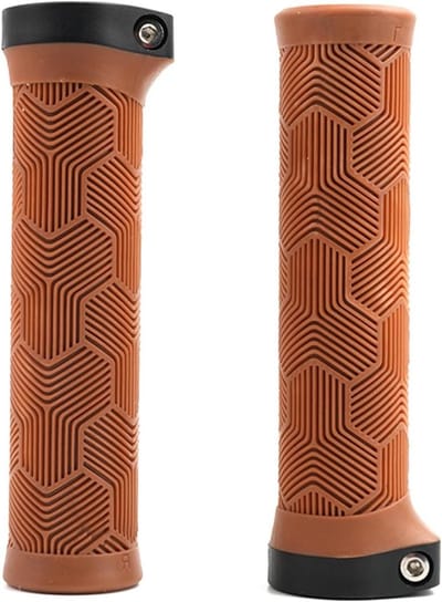 Fiets Stuur Grips - Handvatten Paar - Comfortabel Fietsen - Antislip Rubber - 2 Pack - Bruin