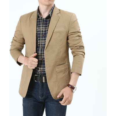 Nieuw Heren Casual Pak Stretch Middelbare Leeftijd Papa Los Pak Jas XXXL