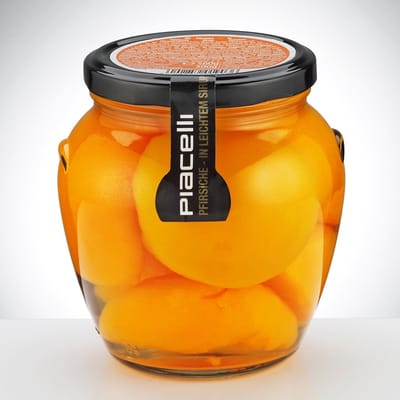 Compote perzik, licht gesuikerd 560g