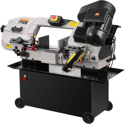Metalen horizontale lintzaag 1,1 kW, 7 x 12 inch capaciteit, 4 snelheden, 220V