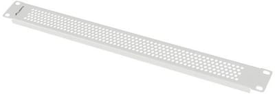 Lanberg 19” 1U Rackkaststekker, Grijs, Geperforeerd, Voor Kantoorgebruik