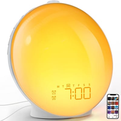 Wake Up light Uno Smart Lichtwekker met App | Radio | USB-oplader | Zonsopgangsimulatie | Slaaphulp | Nachtlampje | Ideaal voor kinderen en volwassenen