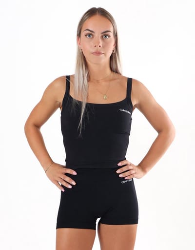 Velocity Top | CAPO FINALE - Sportbra's | S | Kleur Zwart | Sportkleding | Activewear | Gymkleding | Fitnesskleding | Sportoutfit | Fitness | Hardlopen | Crossfit | Yoga | Pilates | Krachttraining