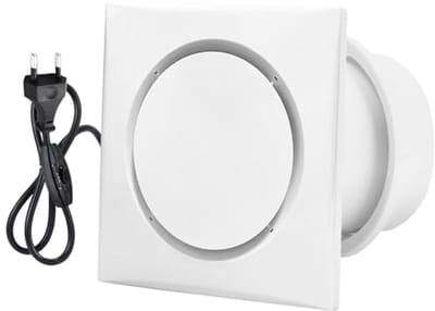 Stille Badkamerventilator 100 mm - 10 W Raamventilator met Afvoer en Schakelaar - Ideaal voor Keuken, Toilet en Badkamer
