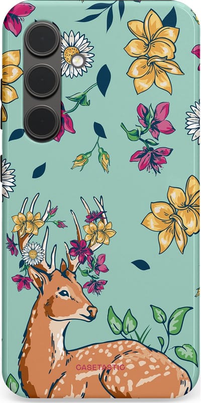 Casetastic Hoesje Geschikt voor Samsung S24 - Stijlvolle Beschermende Duo-layer Case - Bloemenbronst