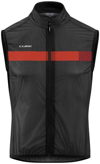 Cube Teamline Wind Gilet Zwart XL Man