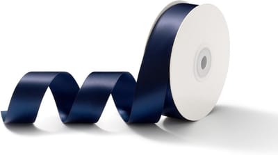 Decoratieve Satijnen Cadeaulint 25mm x 23m in Donkerblauw voor Trouwen, Cadeauverpakking en Knutselen