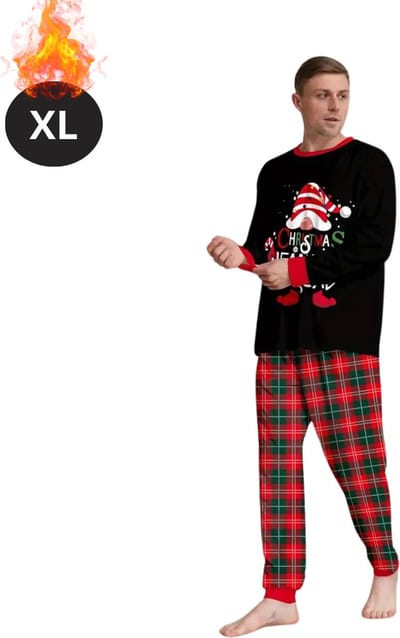 Bovista Kerst Pyjama - Heren - Kerstpyjama - Mannen - Slaapkleding Volwassenen - Set - Broek - Shirt - Christmas - Maat XL