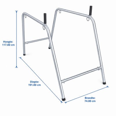 MisterMitch Standaard Low Sling Metaal - Professionele Sex Sling - 117 x 191 x 74 CM - BDSM Meubel - Sex Sling - Sex Meubel