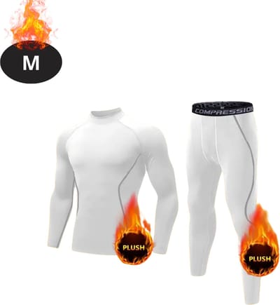 Bovista Thermokleding Heren - Thermobroek - Thermoset - Thermolegging - Winter - Thermoshirt - Wit - M