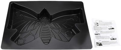 Betonnen Stapsteenmal - Tuinpad Mal - Doe-het-zelf Tuinaanleg - Herbruikbaar ABS Materiaal - 44x31x4.5cm - Zwart