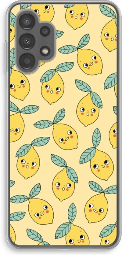 Case Company® - Hoesje geschikt voor Samsung Galaxy A13 4G hoesje - Citroenen - Soft Cover Telefoonhoesje - Bescherming aan alle Kanten en Schermrand