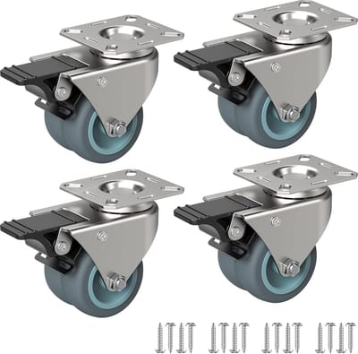 Heavy Duty Castors - Zwaarlast Zwenkwielen / Trolley Wielen voor Meubels,4pcs