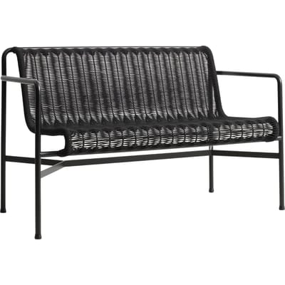 HAY Palissade Cord Dining Bench - anthracite