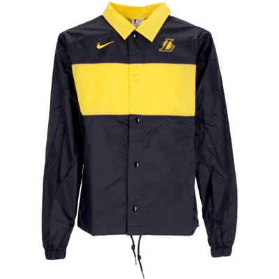 Coach Jacket Nba-lichtgewicht herenjack Loslak Zwart/amarillo/veldpaars/amarillo