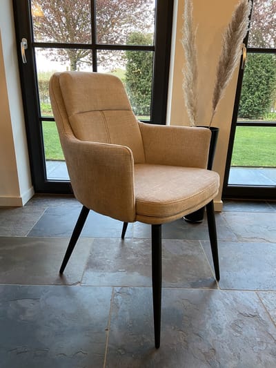 MX Sofa Eetkamer stoel Donna - kleur: Toffee - set van 2 stoelen