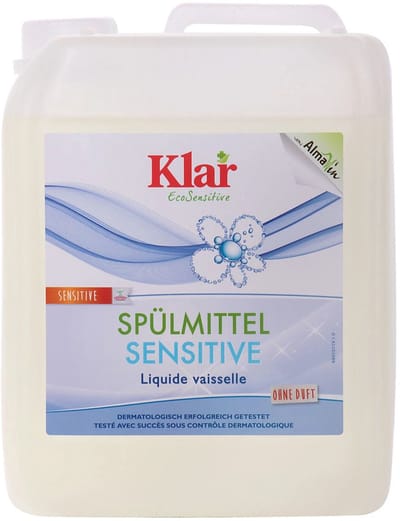 Afwasmiddel gevoelige huid, 5 liter, parfumvrij, ongeparfumeerd, allergie, eczeem