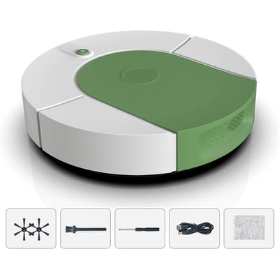 Robotstofzuiger Sterke Zuigkracht Automatisch USB Oplaadbaar Veegrobot voor Keramische Tegels groen