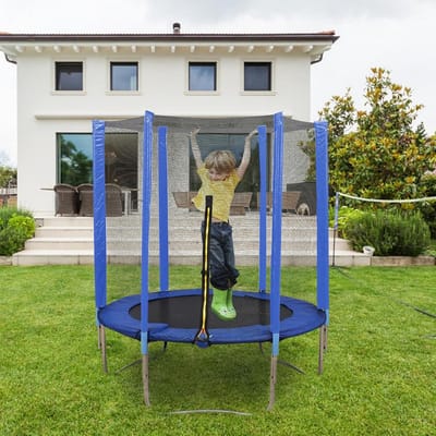 Ronde Trampoline voor Kinderen met Veiligheidsnet voor Buiten - Tuin en Fitness