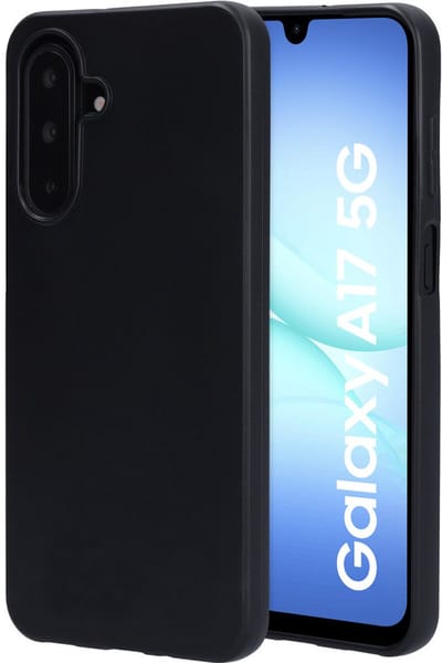 Mobiparts hoesje geschikt voor Samsung Galaxy A17 - Zacht TPU - Schokabsorberend TPU - Grip Coating - Zwart