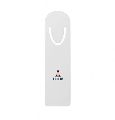Hacebo® - I did it! metalen boekenlegger - Geslaagd - iemand die is geslaagd - gelukt - gefeliciteerd - examen - school - diploma gehaald - cadeau - kado - geschenk - gift Bladwijzer boekenleggers - 12.7 cm x 3.2cm