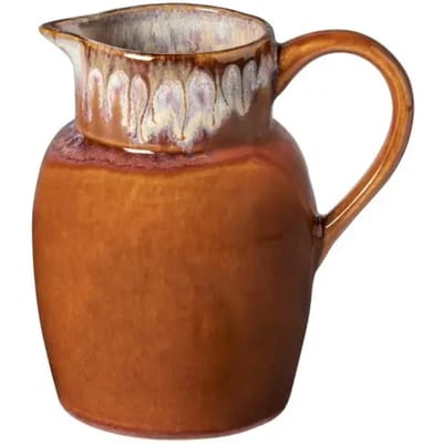 Poterie servies op vintage culinair Frans aardewerk geïnspireerd caramel Latte schenkkan 0.97 L