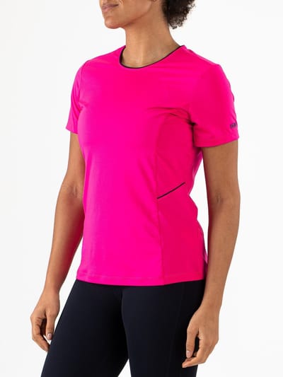Sjeng Sports INEYA - Maat: S Electric Fuchsia - Tennis Shirt Vrouwen - Sportshirt - Polyester/Elastaan