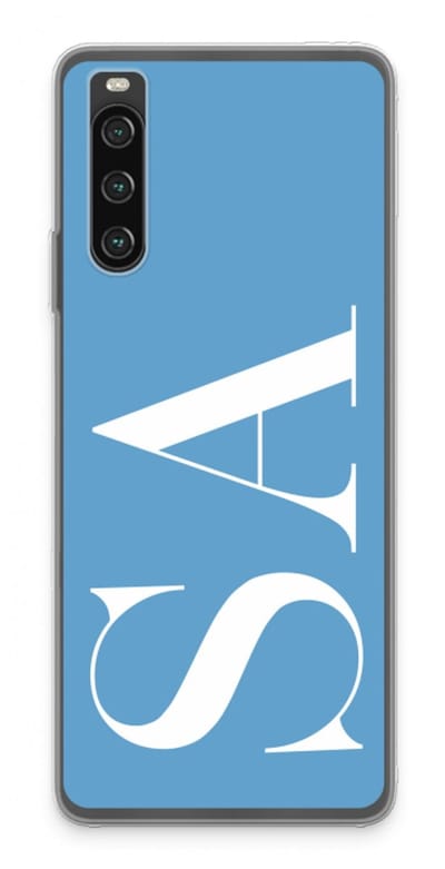 Gepersonaliseerd - Case Company® - Hoesje geschikt voor Sony Xperia 10 IV hoesje - Monogram N°2 - Soft Cover Telefoonhoesje - Bescherming aan alle Kanten en Schermrand