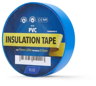YellowBand Premium PVC Isolatietape 19mm x 33m Blauw