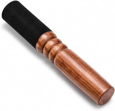 Meditatie Mallet voor Tibetaanse Klankschaal van Perzikhout met Leren Handvat - Ideaal voor Yoga en Boeddhistische Meditatie, Muziekinstrument voor Ontspanning en Spirituele Praktijken