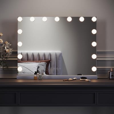 Verlichte Make-Up Spiegel met Dimbare LED Lampen en Touch Bediening