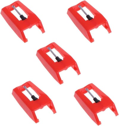 Dailygoods- Platenspelernaalden 5-pack - Vervangende Naalden - Langdurige Naaldvervanging - Vinylplatenspeler - Fonograaf - Compatibel met ION/Jensen/Crosley/Victrola/Sylvania - Vinylnaalden