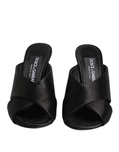 Dolce & Gabbana Zwarte Keira Barok Hakken Sandalen Schoenen